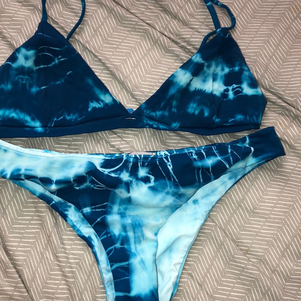 Serendipity blue tie dye bikini